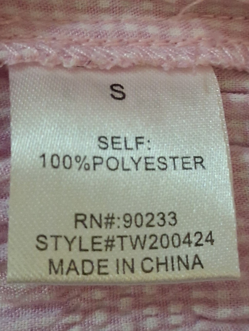 Nwt Kendall + Kylie Smocked Collared Crop Top. Womens Size Small. Pale Pink — image 7 of 8